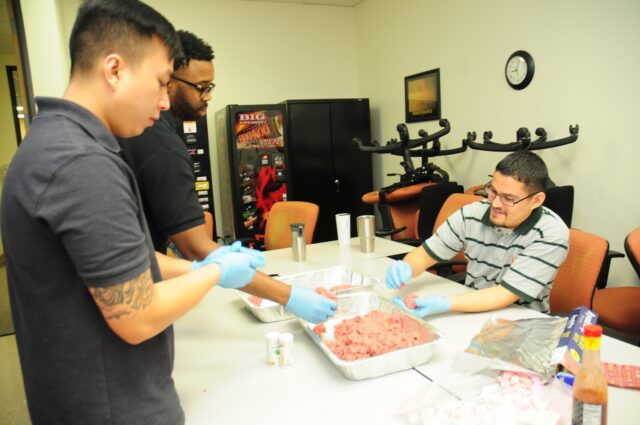 Dallas Production and Warehouse Teams hosted burgers, dogs and lots of extras on Monday.