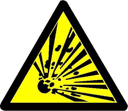 when installing electrical compoenents in explosive environments, watch out for this warning sign