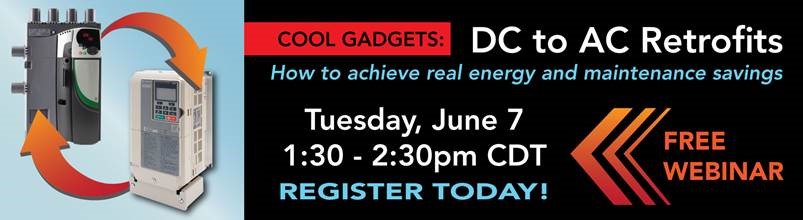 DC to AC Drive retrofit free webinar June 7
